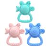 1 buc. Jucărie Zornăitoare din Silicon Panda Drăguț cu Pastă de Dinți, Potrivită pentru Jucării Moi de Mestecat pentru Bebeluși, cu Formă de Fruct și Design cu Puncte Laterale de Mestecat