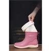Women's Autumn And Winter Fashionable Anti Slip Waterproof Wear Resistant And Plush Thick Soled Midsole Rain Boots