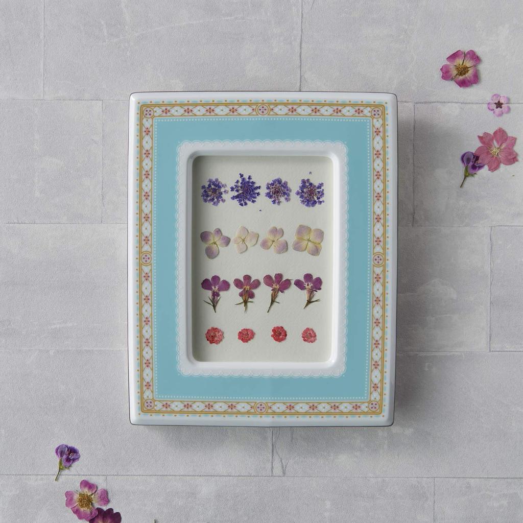 Noritake Photo Frame, White, Diameter: Approx. 20cm, Diameter: Approx. 16cm, Inner Paper Size: 8.9cm x 12.7cm, Y91882/1645