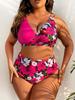 Kobiet wyściełany biustonosz Push-up Bikini Set Kostium kąpielowy Kostium kąpielowy Kostiumy kąpielowe Kostiumy kąpielowe