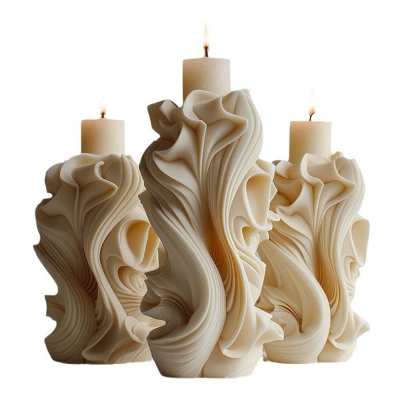 Spirals Flower Shape Candle Molds Ornament Molds Silicone Mould Plasters Molds Casting Molds Epoxy Resin