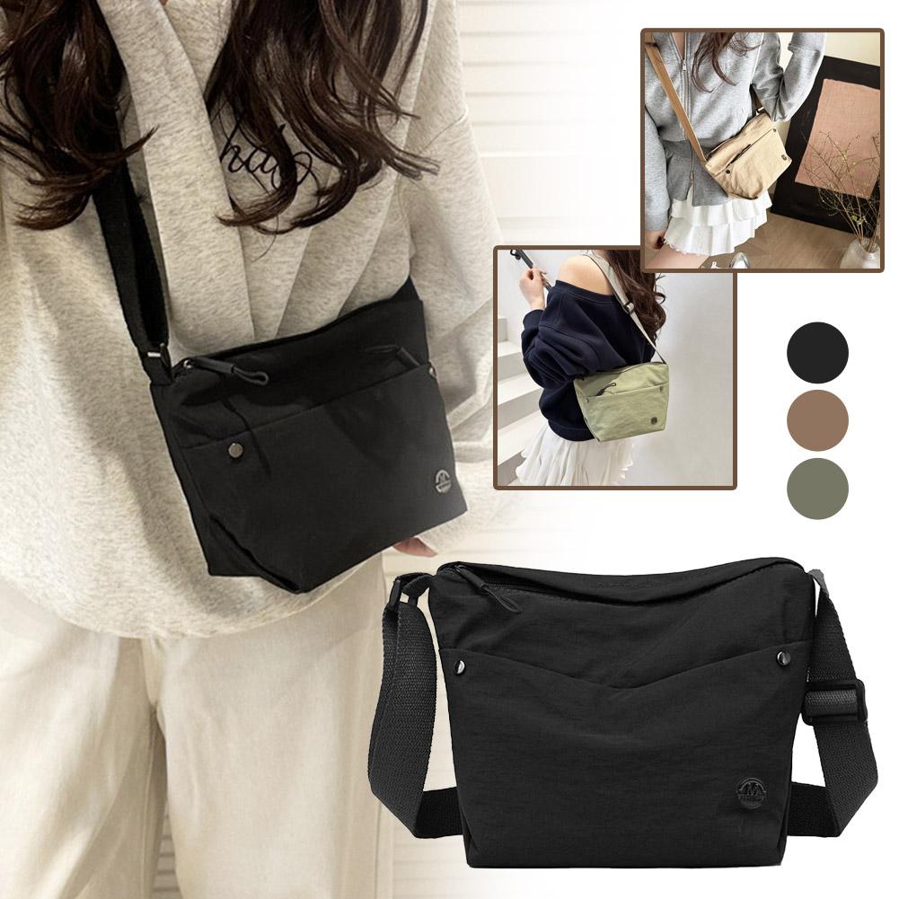 Fashion Women's Single-shoulder Bag Large Capacity Lightweight Tote Bag Simple Crossbody Bag Korean Style Mobile Phone Pack