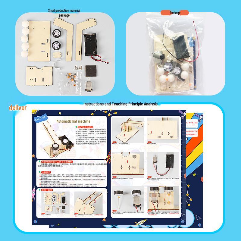 Handcrafted DIY Science Toy: Automatic Ball Machine for Kids