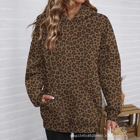 Hot-selling personalized printed hoodies, street-style trendy loose women's pullovers