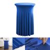 Height Stretch Round Tablecloth Commercial Conference Cocktail Bar Table Cover Hotel Wedding Party Skirt Elastic Table Cloth
