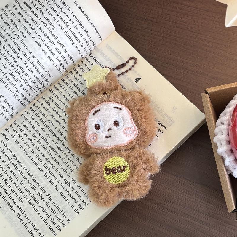 Мультяшная пижама Серия Звездный человек Брелок Милая плюшевая мягкая игрушка Брелок Подвесное украшение Подвеска для сумки Аксессуары Подарки