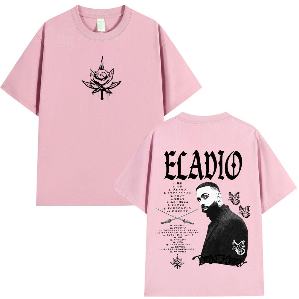 Eladio Carrion DON KBRN 2025 Album Merch Tshirts Unisex Women Clothing Fashion Hip Hop T Shirts Casual Cotton Short Sleeve Tshirt