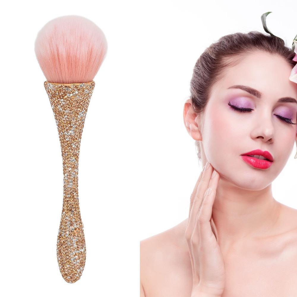 Comfortable Grip Nail Powder Remover Brush Manicure Cleaning Brush Salon Manicure Use