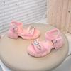 Cool Sandals for Girl Soft-Sole Height-Increasing Casual Sandals for Outdoor Wear Butterfly Graphic Cute Girl Shoes
