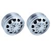 2pcs RC Truck Metal 20mm/25mm Width Wheel Drive/Bearing Hub Rim for 1/14 Tamiya SCANIA 770S 56368 VOLVO ACTROS MAN Model Car