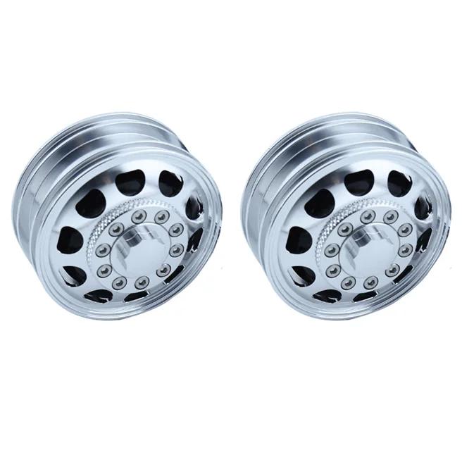 2pcs RC Truck Metal 20mm/25mm Width Wheel Drive/Bearing Hub Rim for 1/14 Tamiya SCANIA 770S 56368 VOLVO ACTROS MAN Model Car