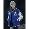 Men's Baseball Uniform College Style Stand Collar Long Sleeve Three-dimensional Embroidered Letter Jacket Jacket Men