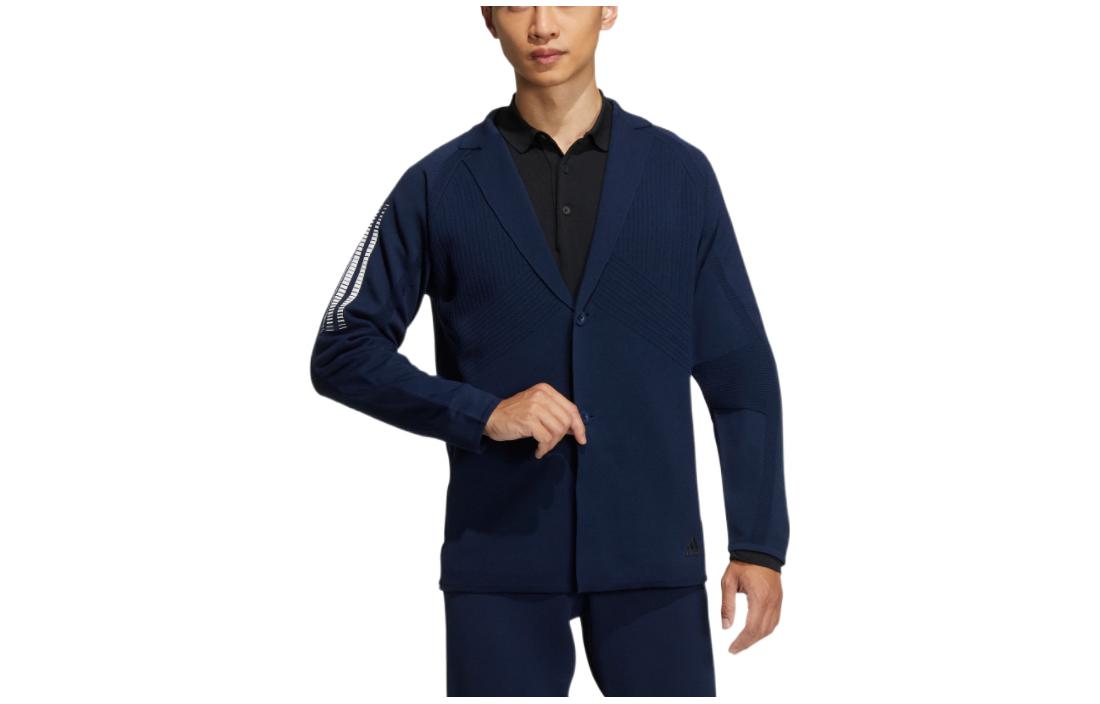 Adidas Jackets Men s Navy Blue Lapel Moderate Other HG1664 S