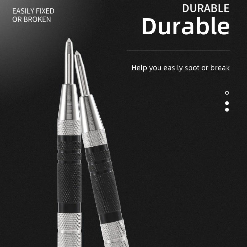 Automatic Center Punch Locator Window Breaker Universal 128mm Woodworking Punch Metal Drill Tool