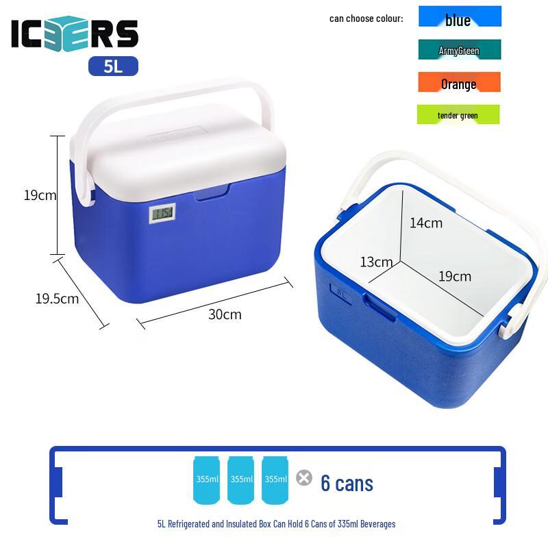 ICERS Frigorifero Medico Portatile con Display della Temperatura