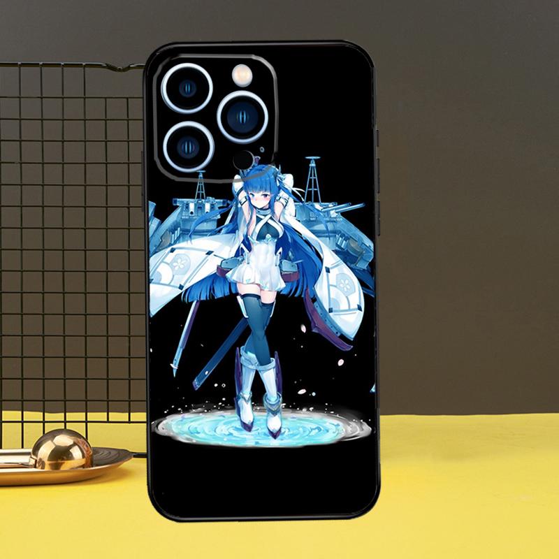 Azur Lane Handyhülle für iPhone 12 13 Mini 11 14 Pro Max X XS XR Max 7 8 Plus SE Weiche Hülle Fundas