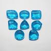 Natural Blue Topaz Pendant Size 500 Ct Mix Shape Ring Size Verified Gemstone p-224.-k