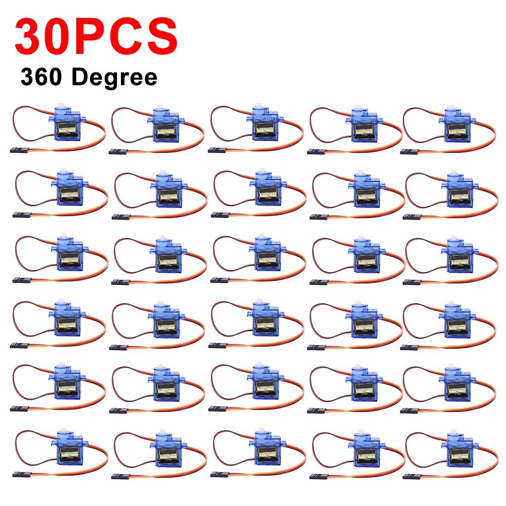 1-100pcs SG90 9G Micro Digital Servo Motor 180/360° Fixed-Wing Micro Gear Servo Motor for Rc Helicopter Toy Airplane Aircraft