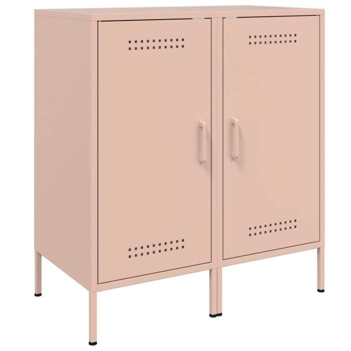 VidaXL Buffets 2 pcs, Armoires avec Pieds, Placards avec Porte, Meubles de Rangement Salon Chambre à Coucher, Rose 36x39x79 843015
