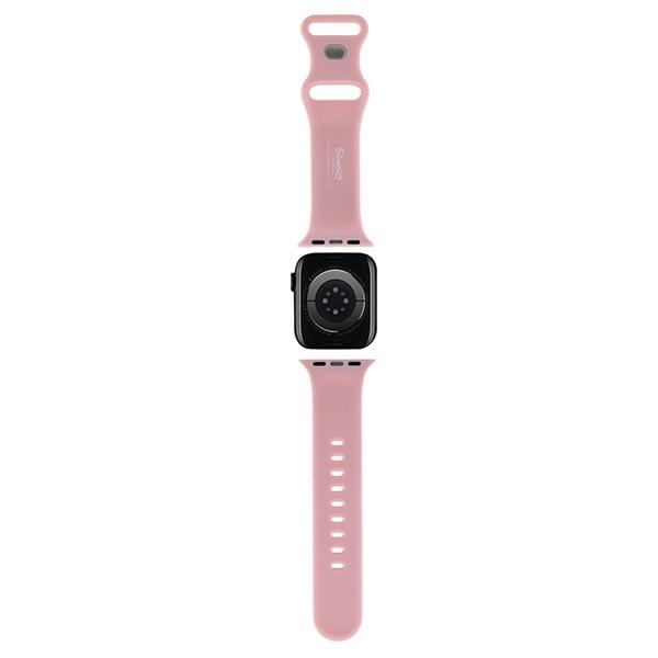Hello Kitty Hkawmschblp Apple Watch 38/40/41Mm Pink/Różowy Pasek Silikonowy Głowa Kotka