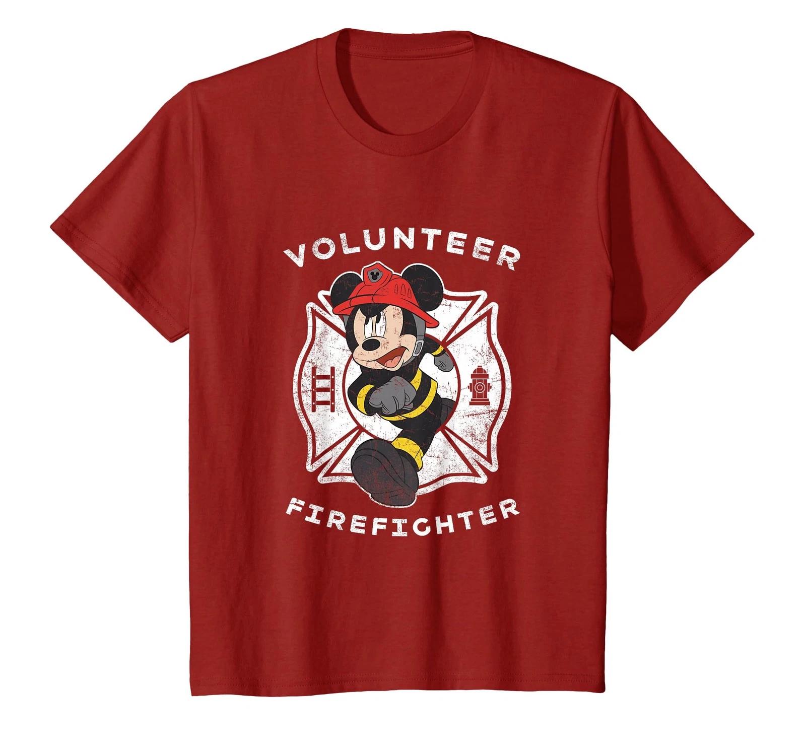 Disney Mickey And Friends Mickey Mouse Volunteer Firefighter T-Shirt_ S