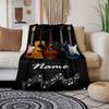 Popular Guitar Blanket Music Instrument Pattern Digital Printing Blanket Sofa Blanket