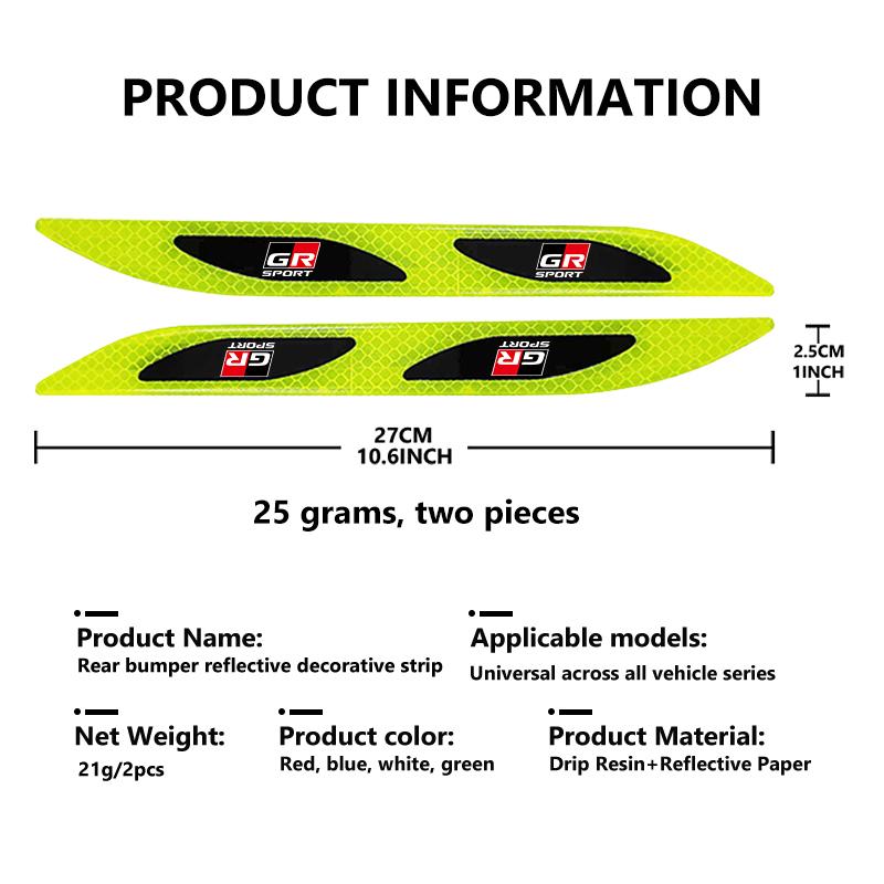 Car Door Sticker Safety Warning Reflector Sticker Reflective Strip Auto Exterior Accessories For Toyota Yaris Corolla Rav4 CHR
