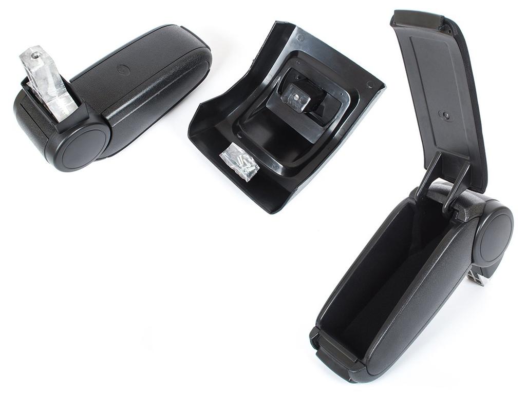 Ford Focus Mk2 04-11 armrest set BLACK FABRIC + mounting kit