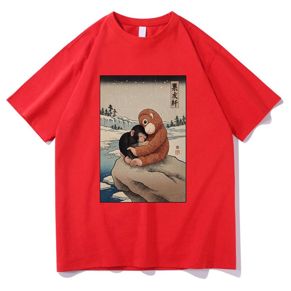 Monkey Punch Baby Monkey T Shirt 2026 WomenUnisex Clothing Cotton Clothes Graphic Tops for Lover Gifts Hight Quality T Shirts