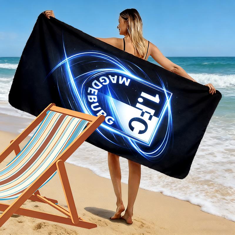 1. FCM Print Beach Towel, Large Soft Quick Dry Towel for Beach Camping Swimming