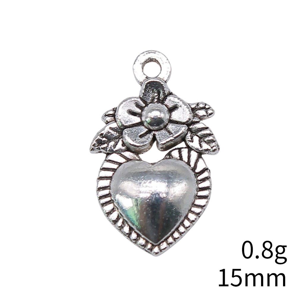 Back To School Charms Bulk Peach Heart Love Charms Pendant Women's Clothing Pendant