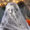 Spiderweb Halloween Decor - Outdoor Courtyard & Haunted House Silk for a Spooky Scene