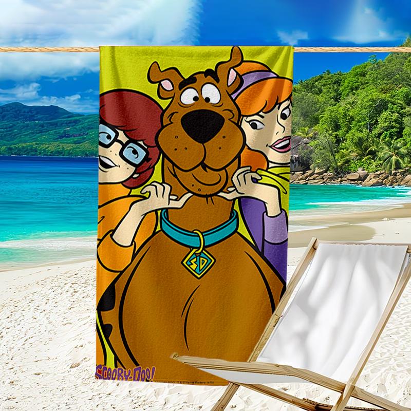 Ultra-Soft Beach Towel with Scooby-Doo Theme,Ideal for Pool - Camping, Diving - Perfect Travel Essential, Vibrant Beach Towel.
