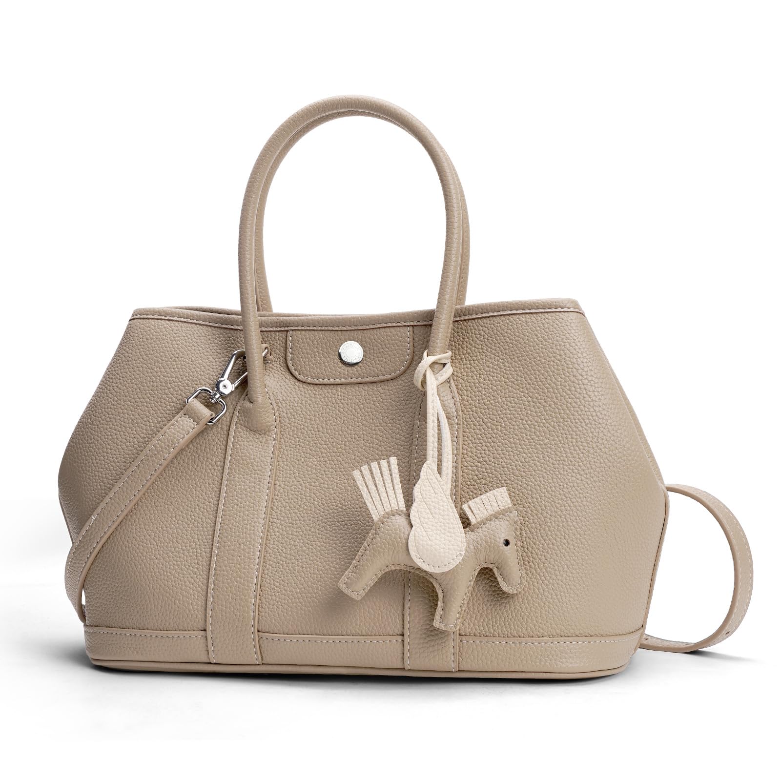 

Colosuoa Leather Tote Large A4 Shoulder Perfect for and Casual Easy to Business Shoulder Bag Light Women s Bag, Capacity, Size, Lightweight, 2-Way,