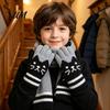 Kids Comfortable Warm Gloves for Cycling 1 Pair Winter Gloves, Cozy Thick Lined Mittens with Flexible Knitted Writing Playing Cute Cat Pattern,