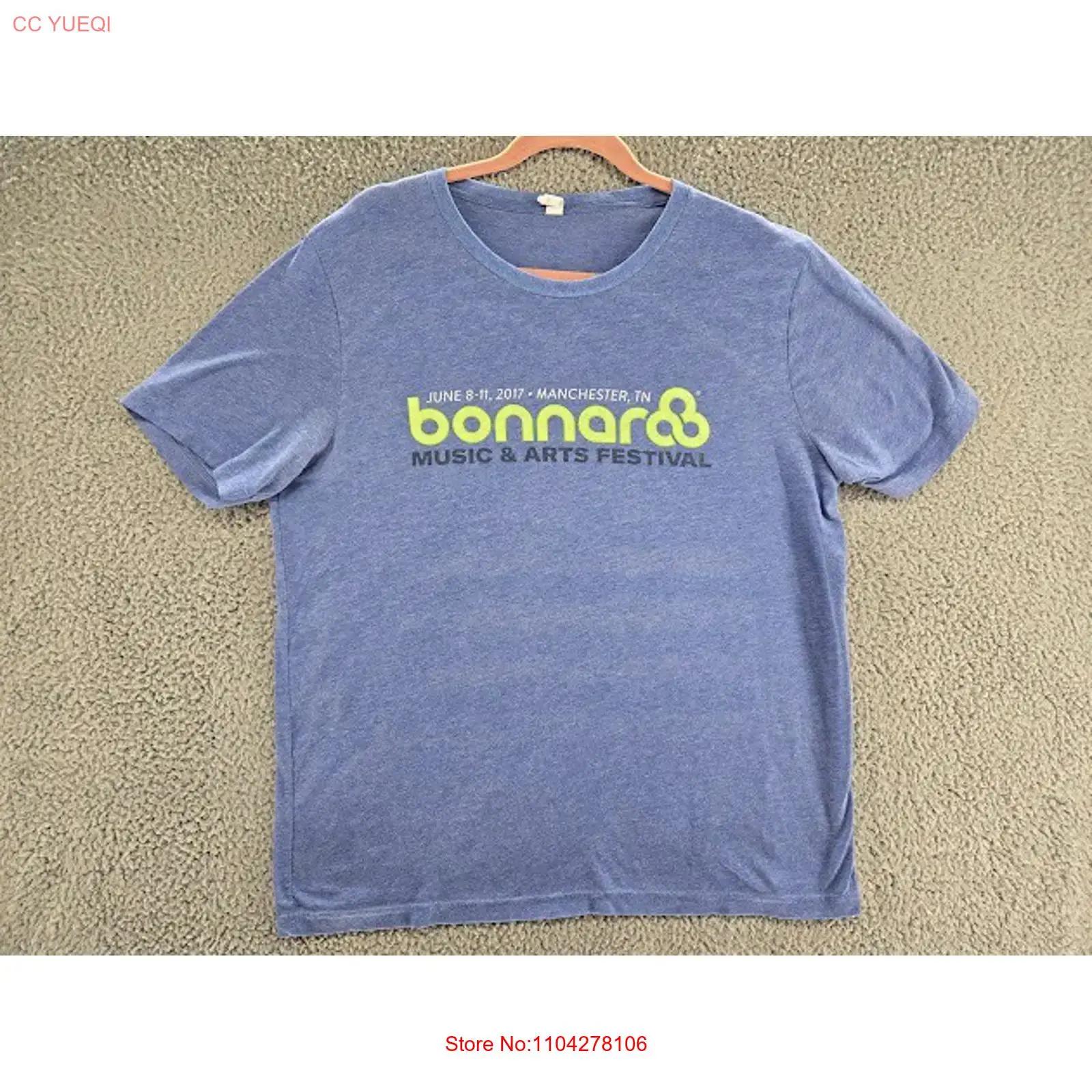 Bonnaroo T Shirt Mens XL 2017 Music Arts Festival Blue Band Concert vintage Washed designer clothes Comfortable fashion Soft S разноцветный