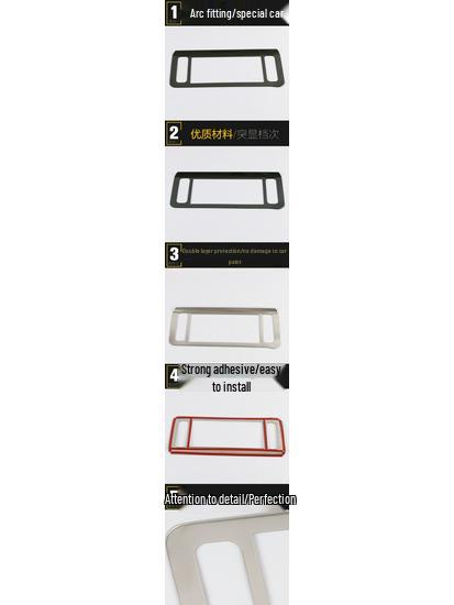 Baojun RM5 Navigation Panel Decorative Frame for 19 Models - Center Console Sticker Accessory