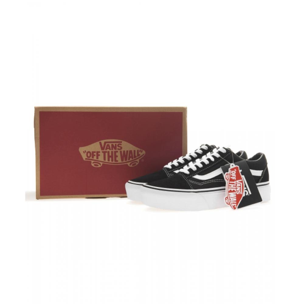 Barnes Old School Platform   Black White Vn0a3b3uy281