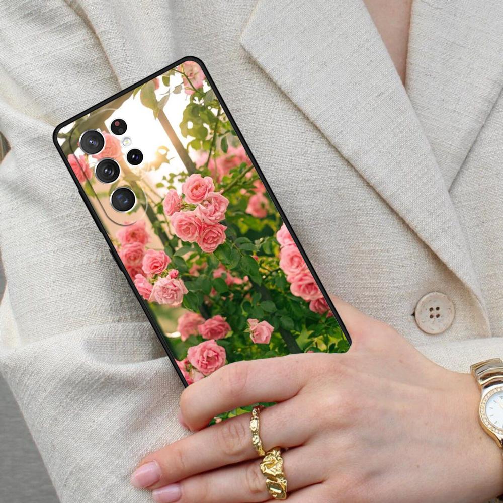 Beautiful Rose Cell Phone Case for Samsung Galaxy S26 Ultra S25 S24 S23 S22 S21 S20 Note10 Cover