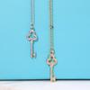Key Necklace S925 Made of Pure Silver Material, Exquisite Version with Adjustable Chain Length of 45cm Daily Wear, High-quality Jewelry