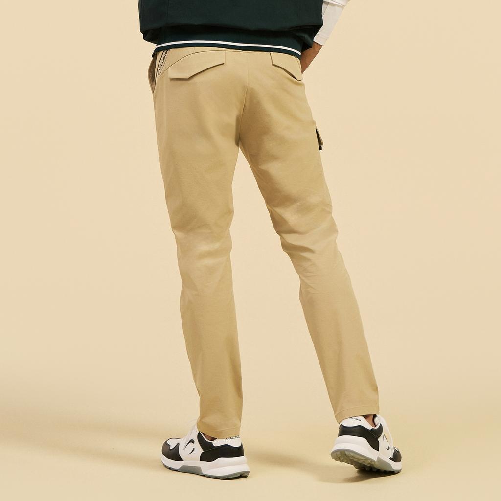 CHALLENGER Men'S Textured One-Pocket Cargo Pants Beige