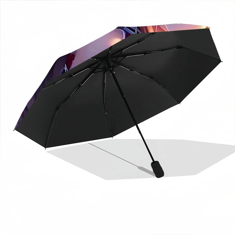 1pc Sword Art Online Inspired Umbrella Automatic Opening/Closing Umbrella with Foldable Design, Perfect for Fans, Travelers, and Daily Use.C056