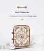 DIY Wood Treasure Box G612: 3D Puzzle, Password Protected, Music Box Gift for Kids