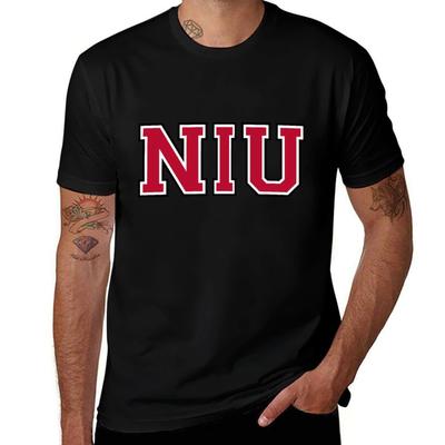 Northern Illinois University College Font Tshirt Casual Loose Fit Short Sleeve Tshirt