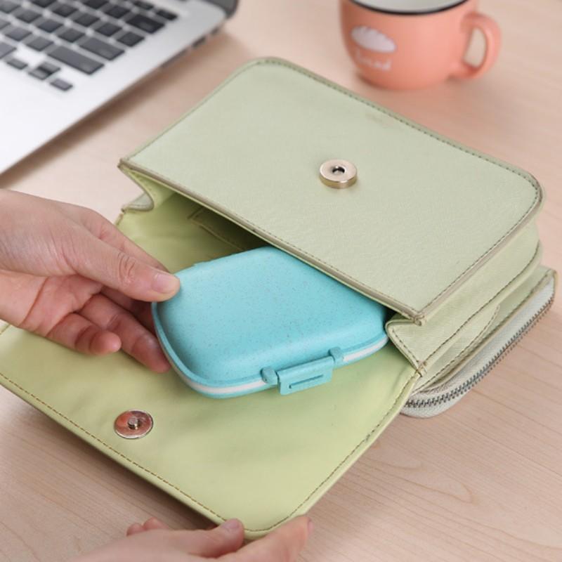 Mini Portable 8 Grids Pill Box Weekly Medicine Pill's Box Pill Case Drug Dispense  Travel Medicine Organizer Storage Container
