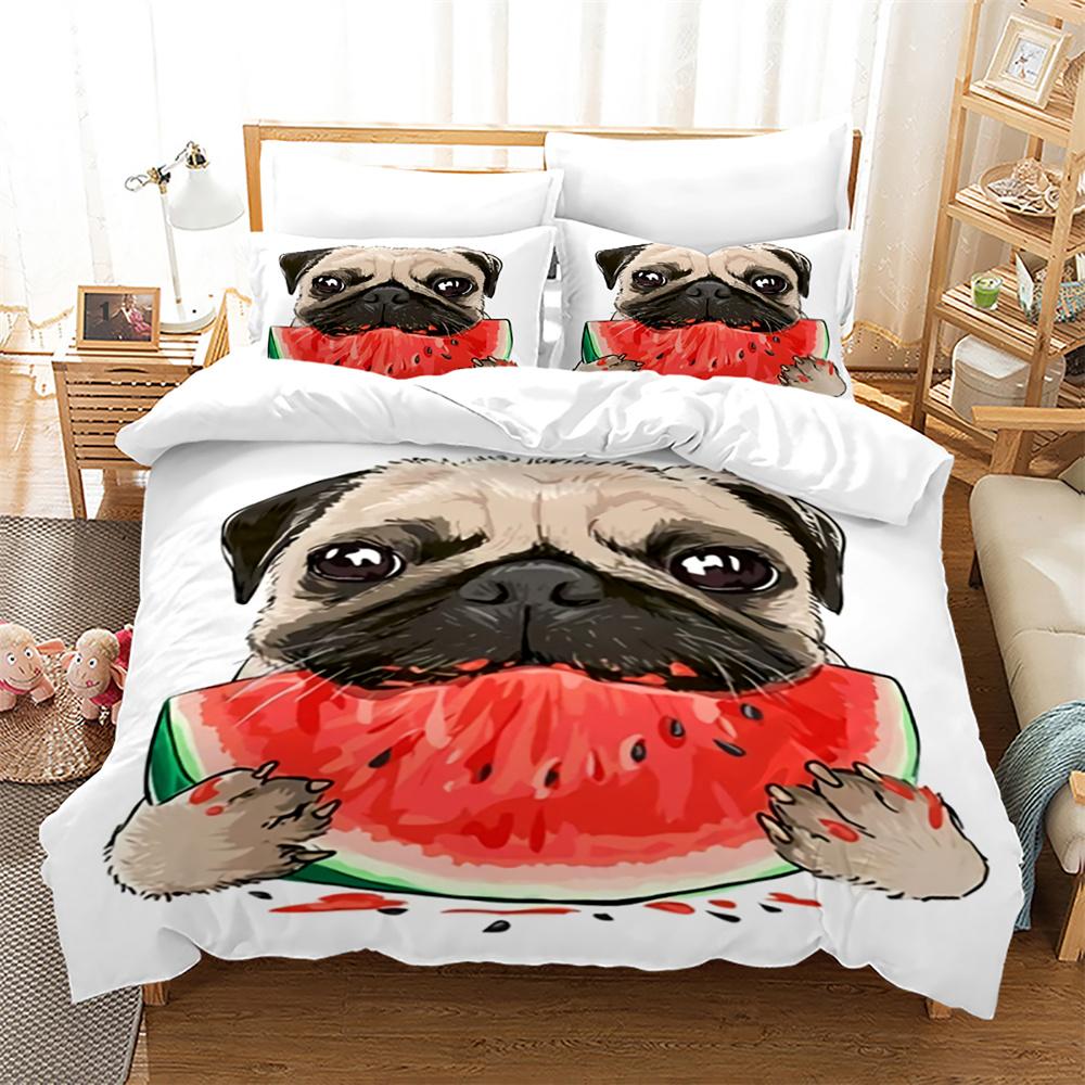 Suņu segas pārvalku komplekts 3D apdruka Zelta lapas Rudens King Queen Full izmērs Sega pārvalks Bērniem Zēniem Meitenēm Poliestera gultas veļas komplekts