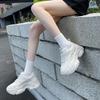 Platform dad shoes new autumn and winter velvet casual running shoes retro little white sneakers