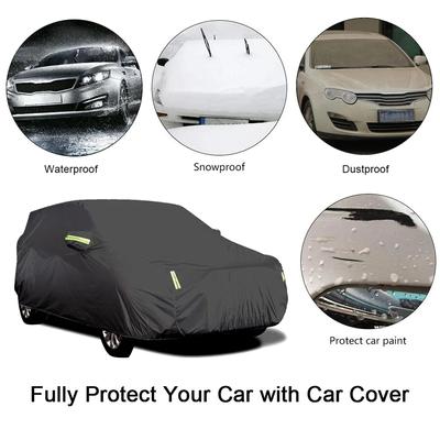 Car S-XXL Cover Sedan Full Covers with Reflective Strip Sunscreen Protection Dustproof&Waterproof UV Scratch-Resistant Universal