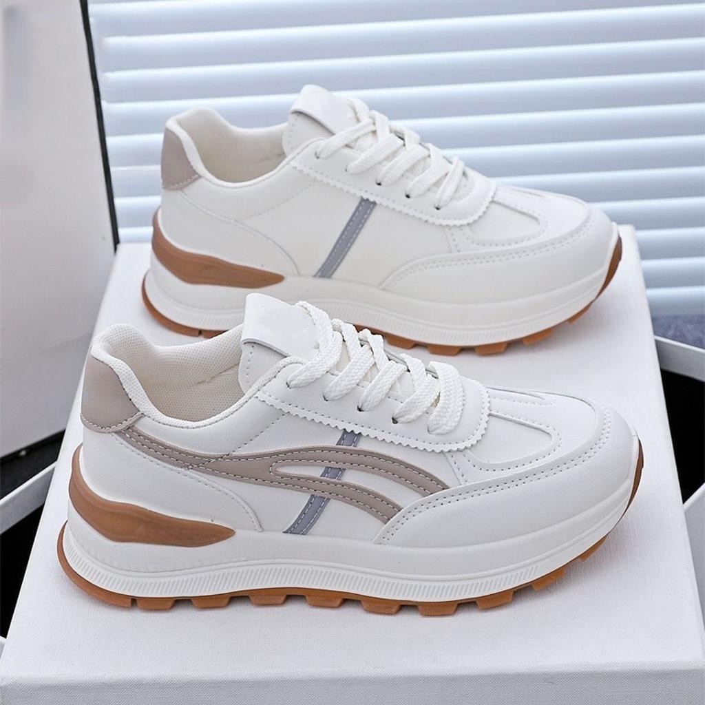 Fashion Autumn All-match Women Brand Sneakers Luxury Designer Platform Lace-up Vulcanized Shoes Outdoor Woman Casual Walking Shoes 35-40