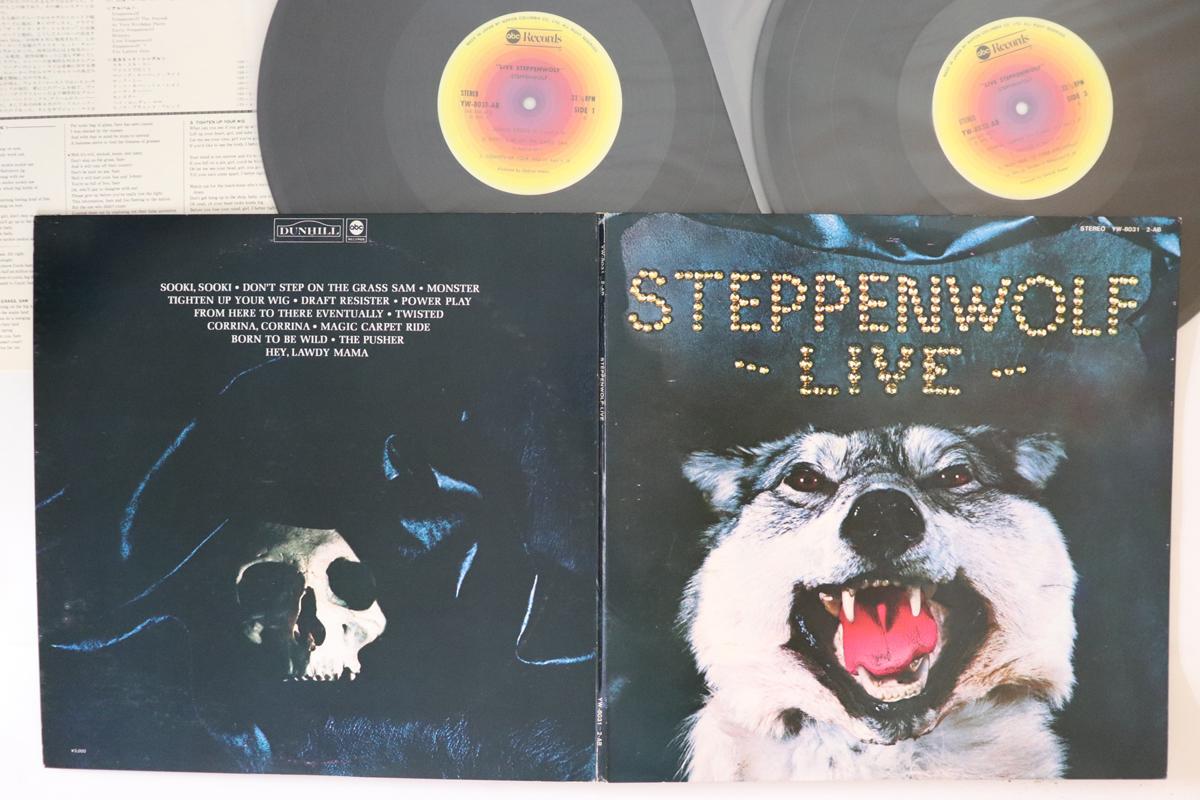 

LP Record STEPPENWOLF - Live YW80312AB ABC 1978 Japan Rock Used